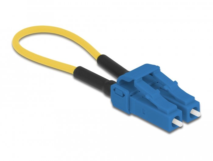 Delock Lwl Loopback Adapter Lc Upc Singlemode Blau