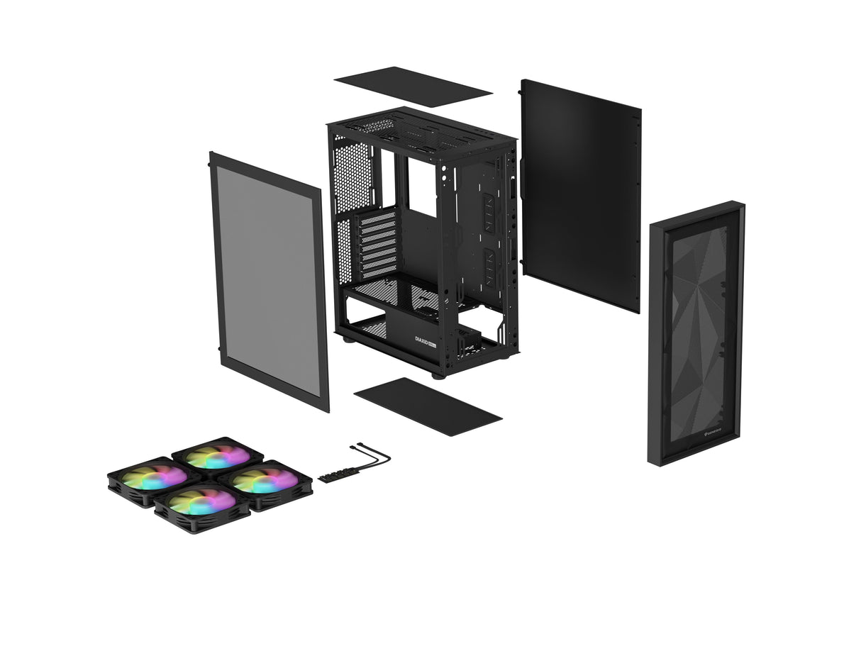 EAN 5901969444537 - GENESIS Diaxid 605 ARGB Midi Tower Negro imagen 24