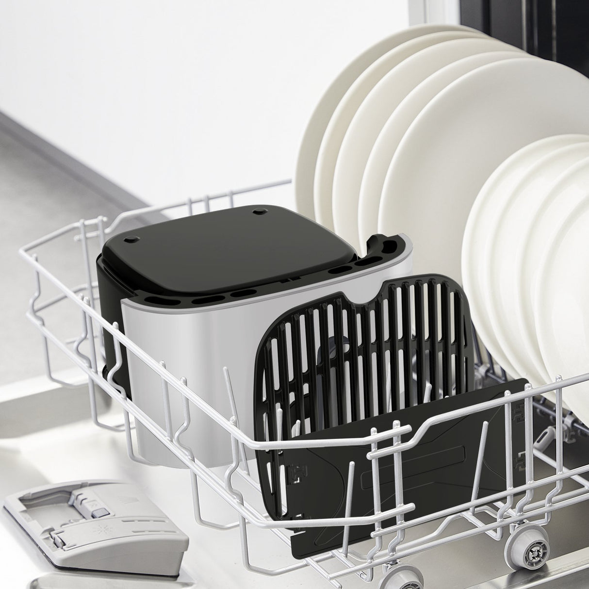 EAN 3045387290955 - Tefal Easy Fry Essential EY130A Sencillo 3,5 L Independiente 1030 W Freidora de aire caliente Blanco imagen 7