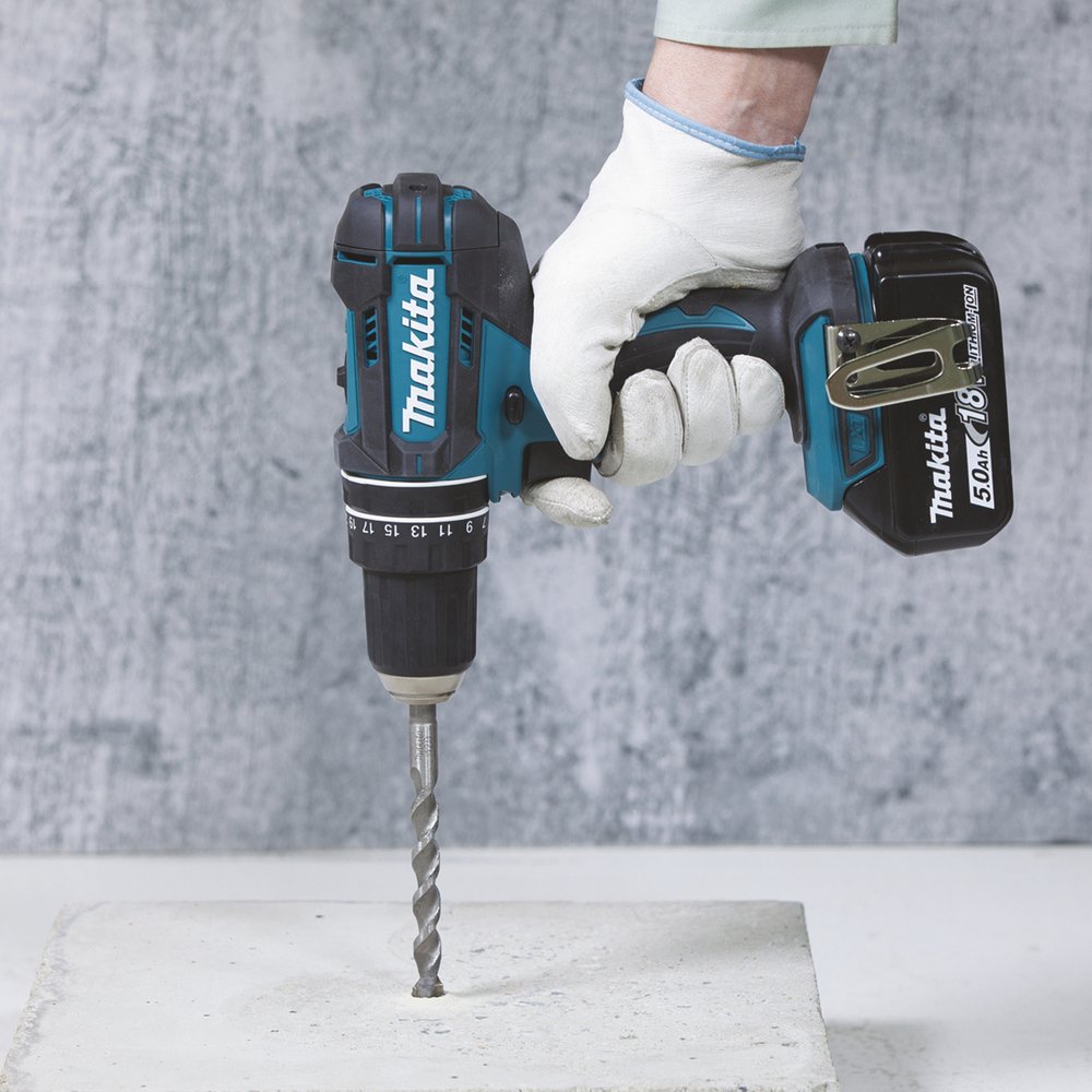 EAN 0088381748469 - Makita DHP482RFX9 Akku-Schlagbohrschrauber 18V 1900 RPM Sin llave 1,5 kg Negro, Verde imagen 4
