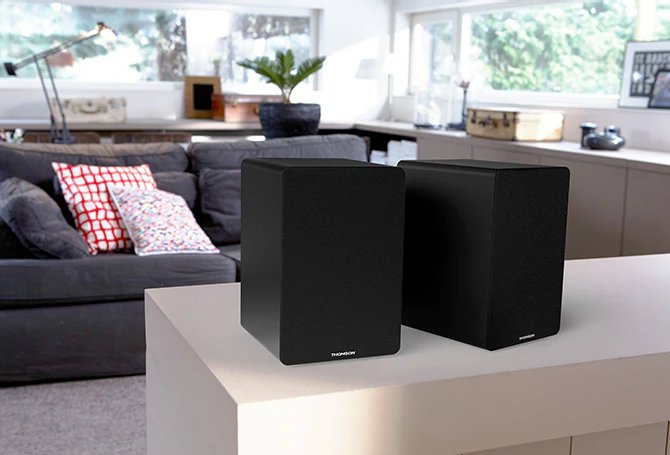 Thomson Ws400duo Altavoces 50w Bluetooth 5.0 - Entrada Rca - Mando A Distancia - Negro