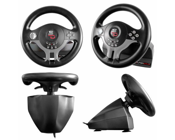 Subsonic - Superdrive - Rennlenkrad Lenkrad Driving Wheel Sv200 Con Pedalen Und Schaltpaddles Para Nintendo Switch - Ps4 - Xbox One - Pc