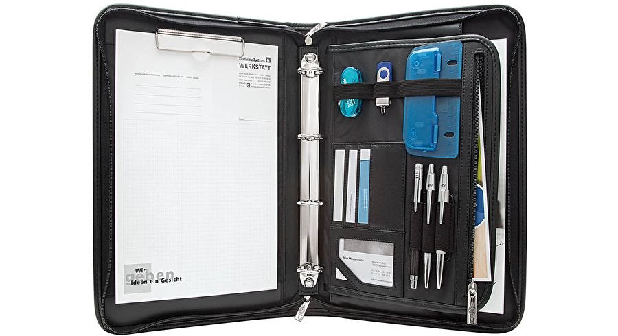 EAN 4003801792415 - Wedo 58 5001 organizador personal Cuero, Nylon Negro imagen 2