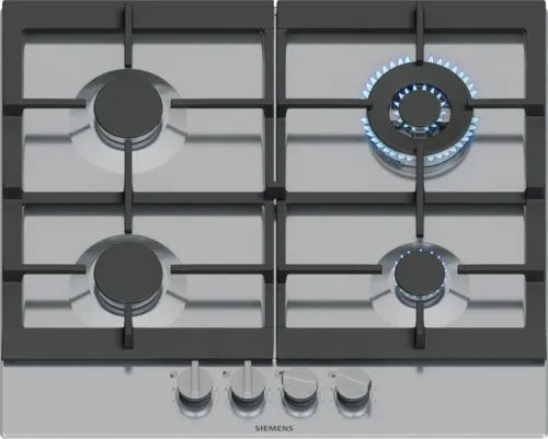 Siemens Ec6a5hi90 Hobs Negro, Acero Inoxidable Integrado 60 Cm Encimera De Gas 4 Zona(S)