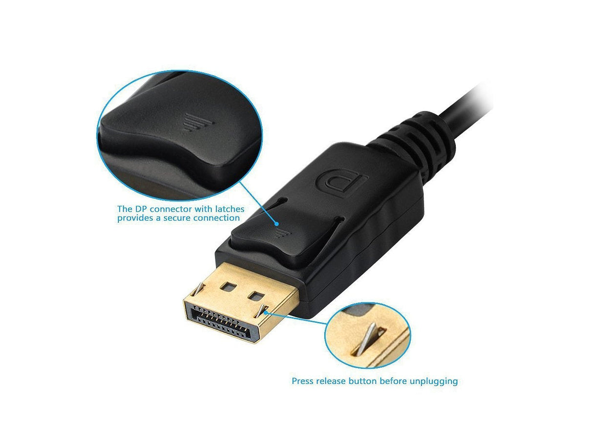 Equip Displayport->Adaptador Hdmi/Vga/Dvi M/H Negro