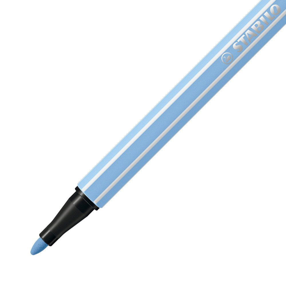 Stabilo Pen 68 Rotulador Azul Claro -10u-