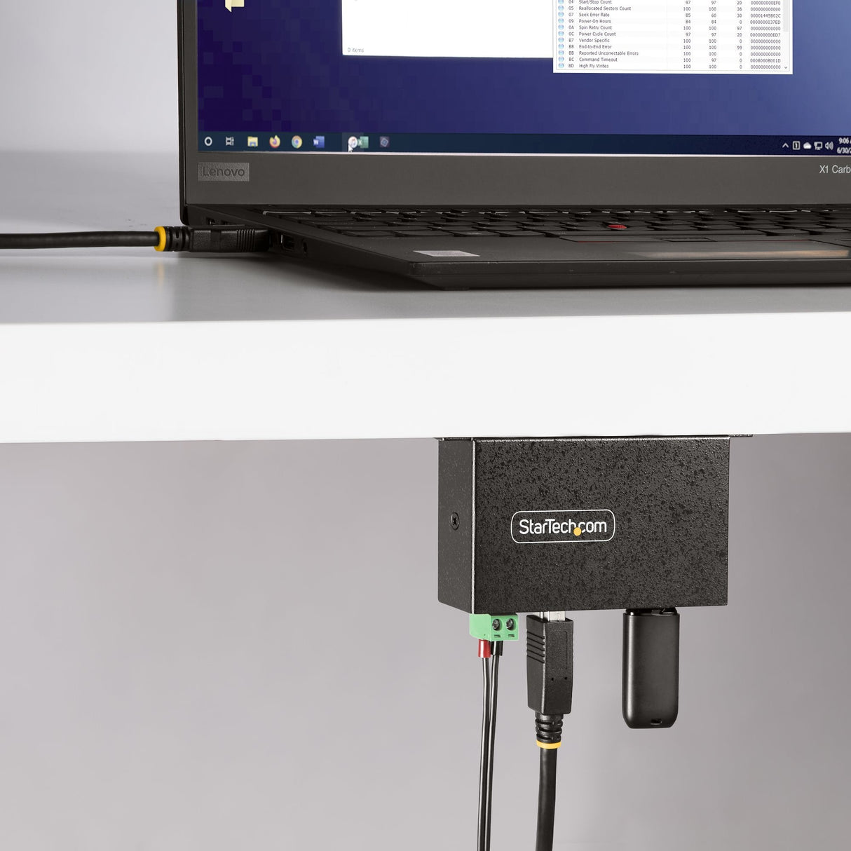 Startech.Com Hub Usb Industrial De 4 Puertos Gestionado - Servicio Pesado - Caja De Metal - Protección Esd Y Sobretensión - Montaje Din, Pared, Escritorio - Usb 3.2 Gen 1 5gbps