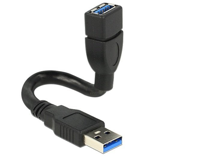 EAN 4043619837137 - DeLOCK 0.15m 2xUSB3.0-A cable USB USB 3.2 Gen 1 (3.1 Gen 1) 0,15 m USB A Negro imagen 1