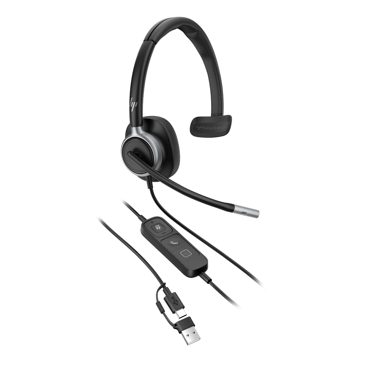 EAN 0199764365583 - HP Poly Mission 615 Monaural USB Wired Headset (Bulk) Alámbrico Diadema Oficina/Centro de llamadas USB Ty imagen 4