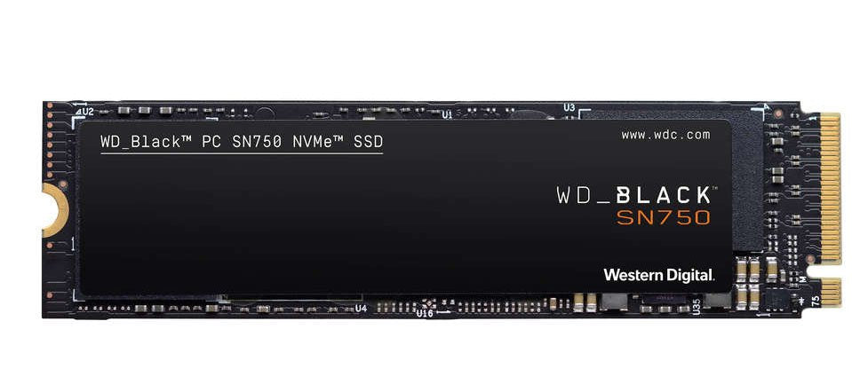Disco Ssd Western Digital M.2 1tb Black Sn750 / Sin Disipador Térmico / Negro / Wds100t3x0c Western Digital Sn750, 1000 Gb, M.2, 3470 Mb/S