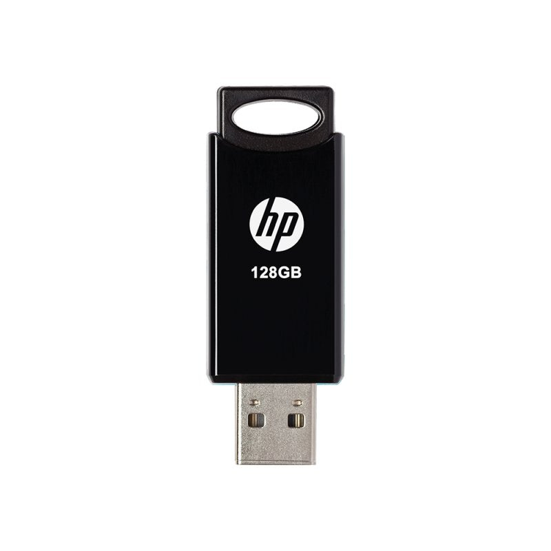 Pendrive Hp 128gb Usb 2.0 V212w Negro Tapa Deslizante/Plastico Hpfd212b-128