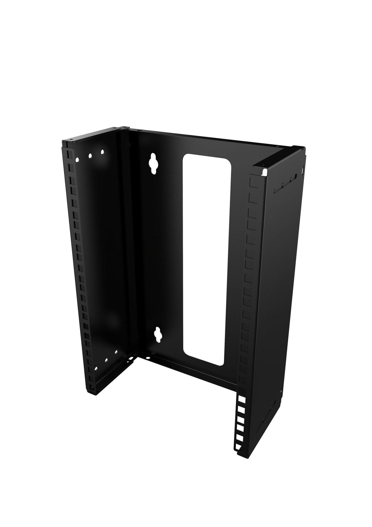 10" 8u Open Frame Rack Wall Mount - Black