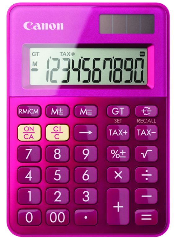 Canon Ls-100k Calculadora Escritorio Básica Rosa