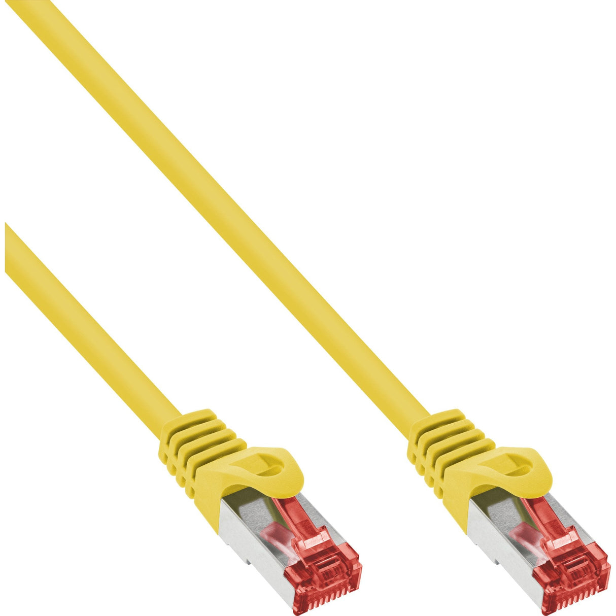 Cable De Red Inline S/Ftp Pimf Cat.6 250mhz Cobre Libre De Halógenos Amarillo 0.5m