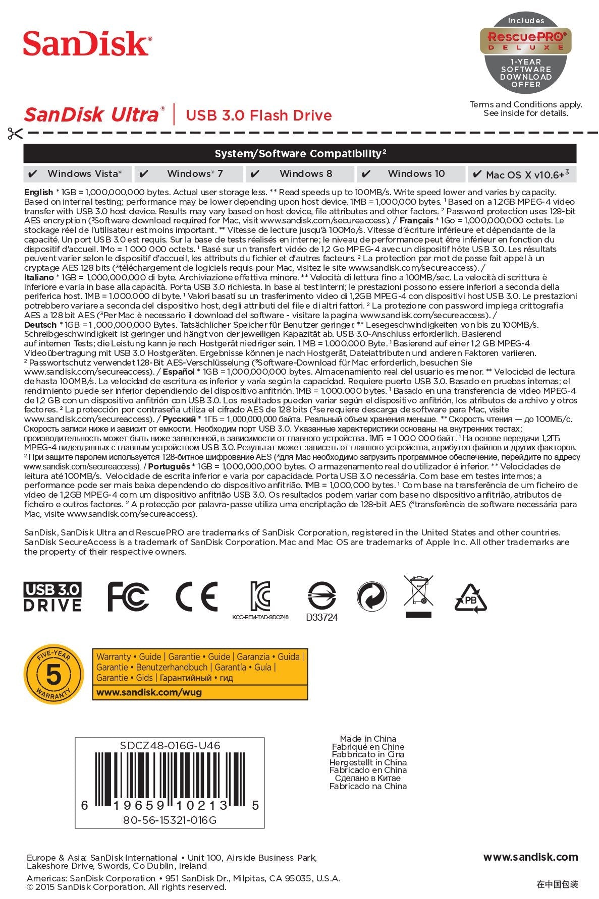 EAN 0619659102135 - SanDisk Ultra unidad flash USB 16 GB USB tipo A 3.2 Gen 1 (3.1 Gen 1) Negro imagen 7