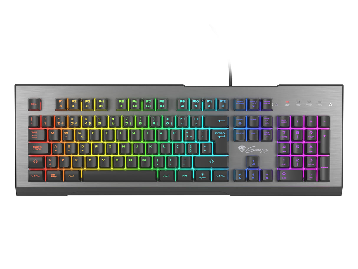 Teclado Gaming Genesis Rhod 500 Rgb Portugues Backlight Programable