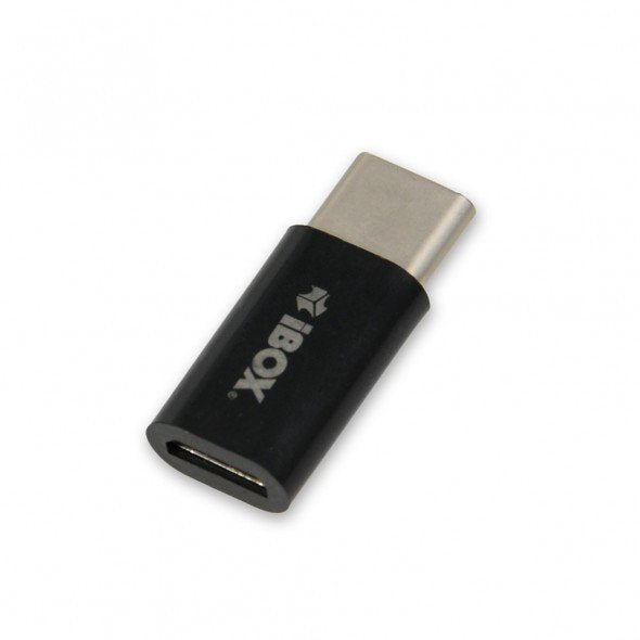 Ibox Adaptador Usb C A Micro-Usb Negro
