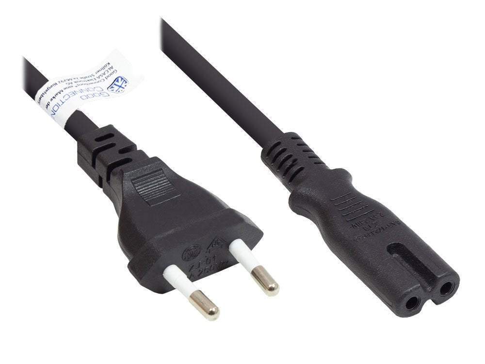 Good Connections Euro-Cable De Alimentación An C7 Euro 8 Bu. Negro. 1,5m