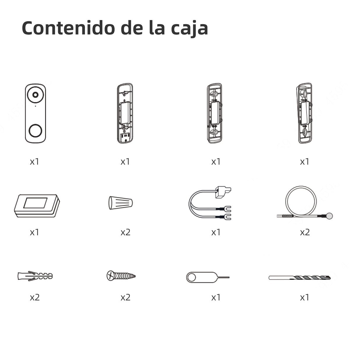 Videoportero Imou Db61i 5 Mp 2560 X 1920 Px Ip65 Wifi Visión Nocturna Pared Blanco