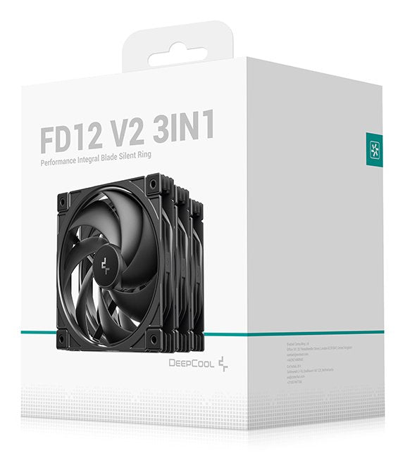 K Cooler Deepcool Fd12 V2 120mm Pc Gehäuselüfter Pwm Negro