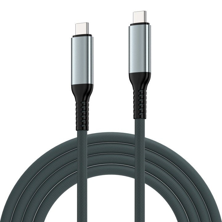 Cable Ewent Usb 4 Gen3 Tipo-C/M A Tipo-C/M Fabric 2m Blanco/Negro