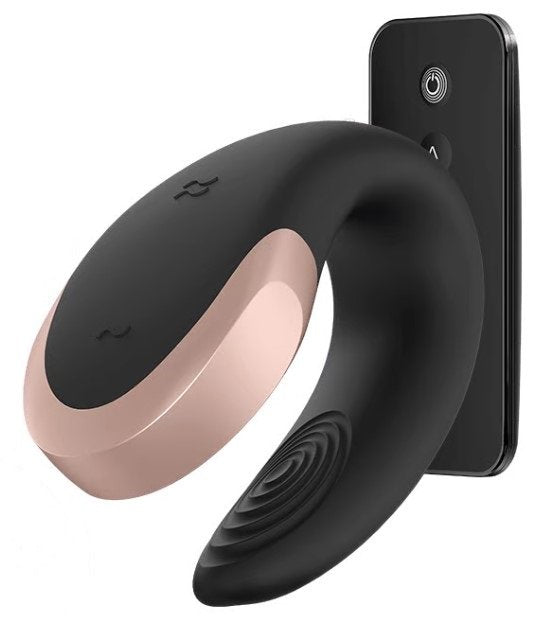 Satisfyer - App Double Love Vibrador Parejas Luxury Negro