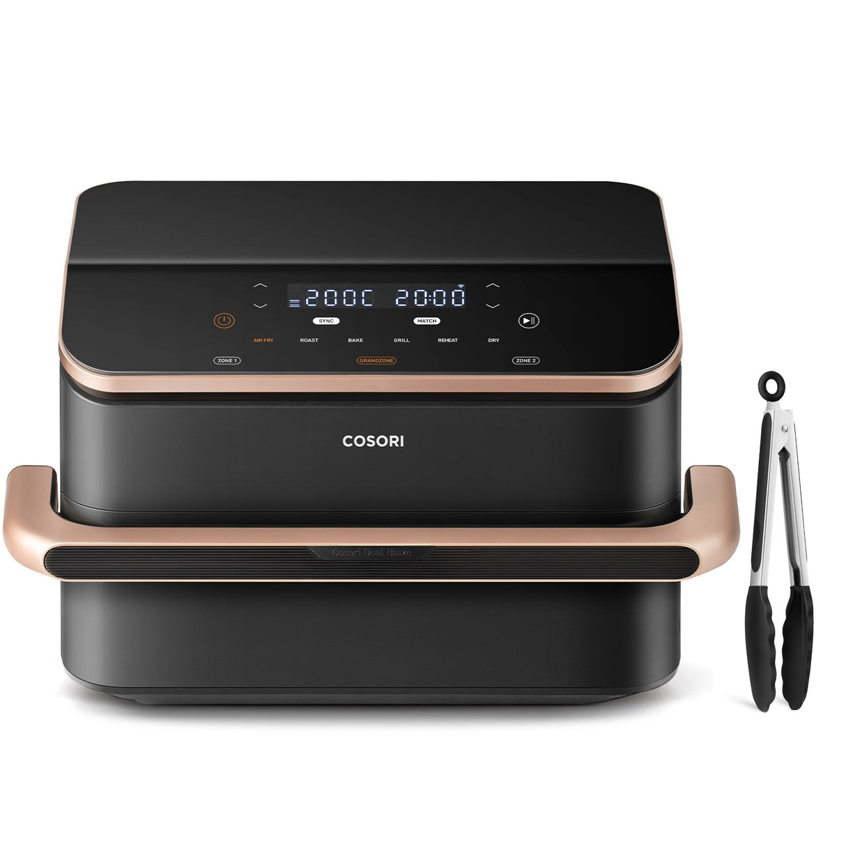EAN 0810123673285 - Cosori Dual Blaze Twinfry Chef Edition Doble 10 L Independiente 2800 W Freidora de aire caliente Gris Osc imagen 2