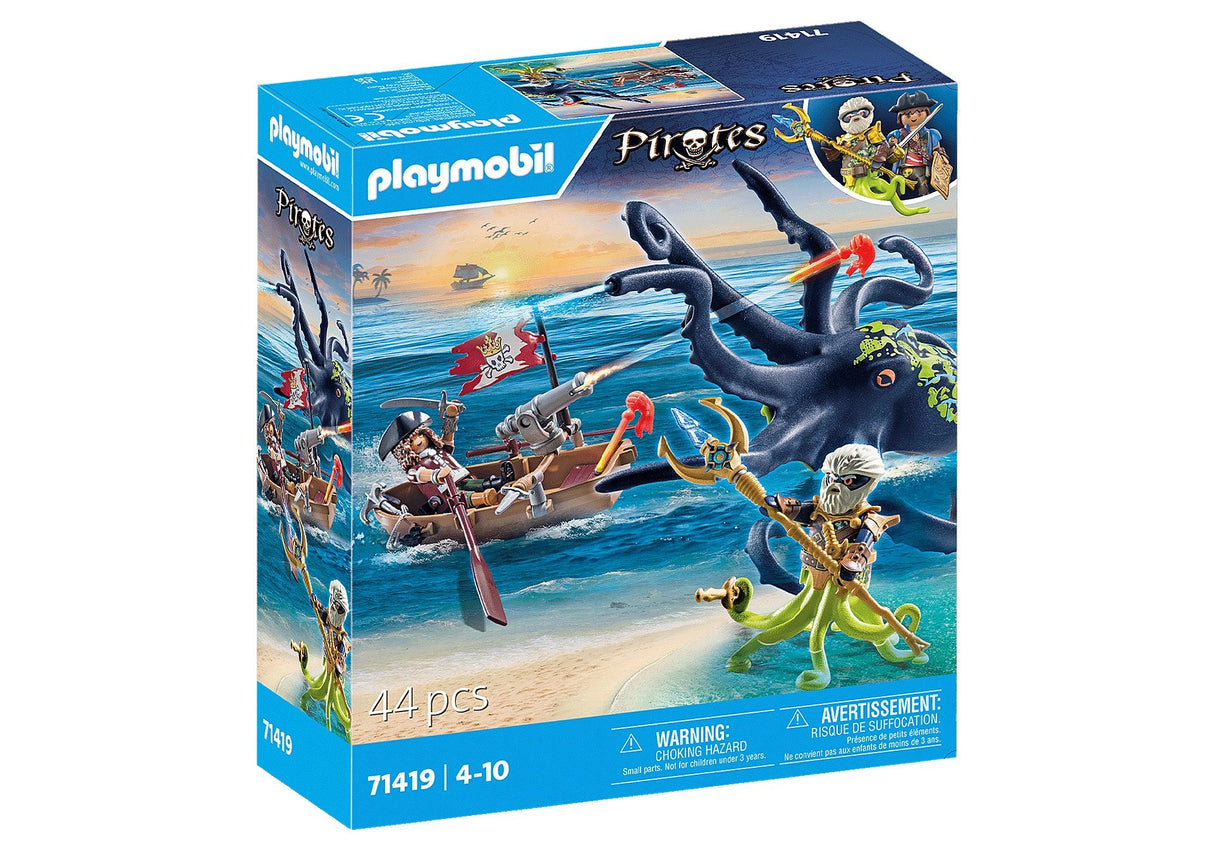 Playmobil 71419 Piratas Luchando Contra El Pulpo Gigante