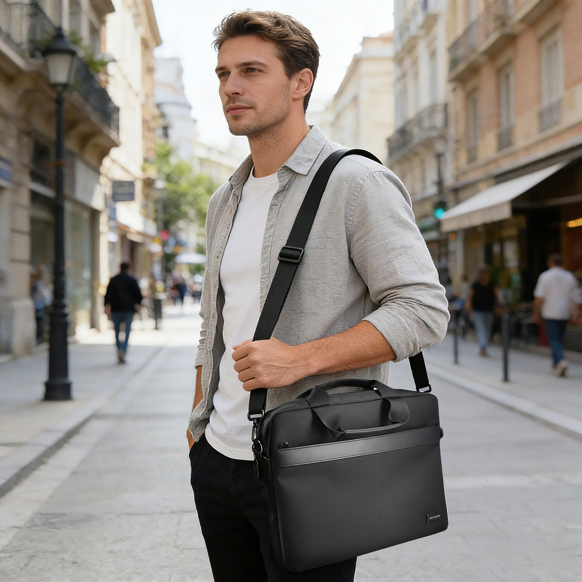 4smarts Laptop-Bolsa Target Eco Slim 1516 Negro
