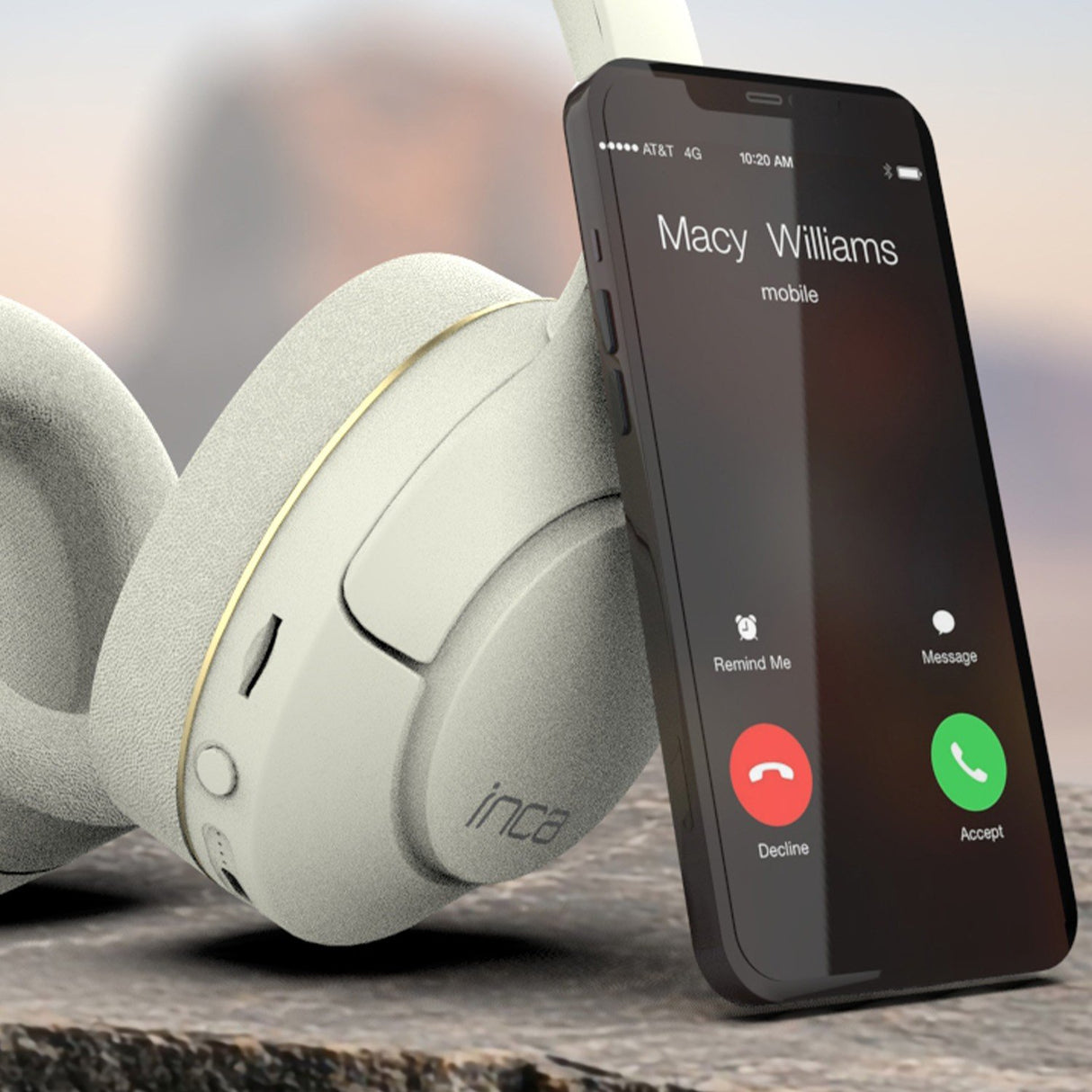 EAN 8681949015199 - Inca IBK-503B auricular y casco Auriculares Inalámbrico Diadema Llamadas/Música Bluetooth Blanco imagen 3