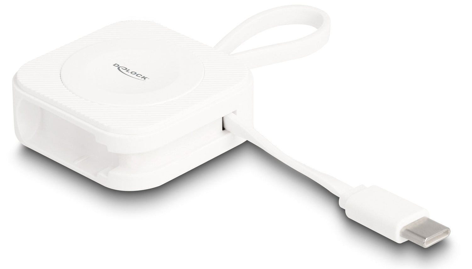 Delock 83023 Almohadilla De Carga Usb Type- C Para Apple Watch Blanco Magnético