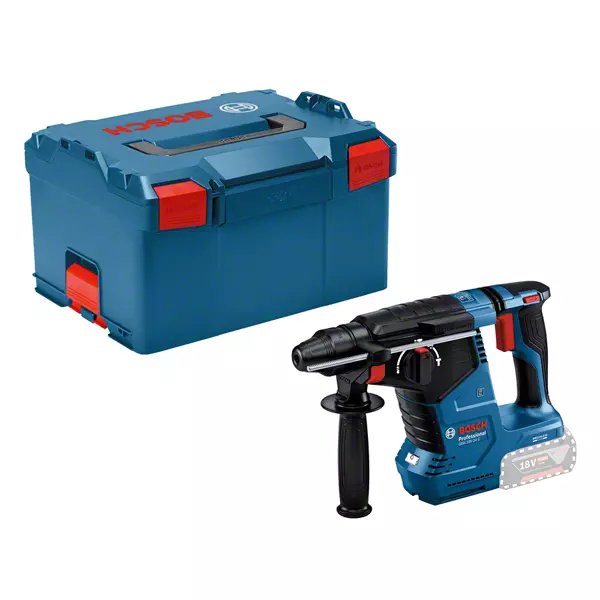 Taladro Percutor Inalámbrico Bosch Gbh 18v-24 C Professional Solo, 18 Voltios (Azul/Negro, Sin Batería Ni Cargador, Con Bluetooth, En L-Boxx)