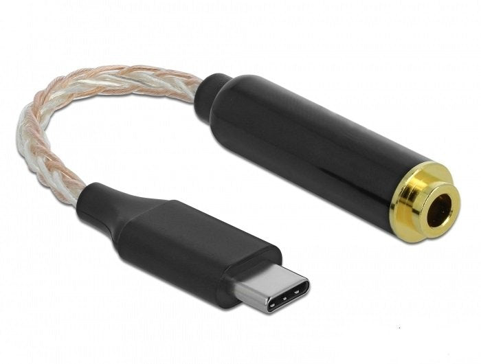 Delock Audio Adaptador Usb Tipo-C Macho A 4,4 Mm 5 Pin Klinkenhembra 12,5 Cm