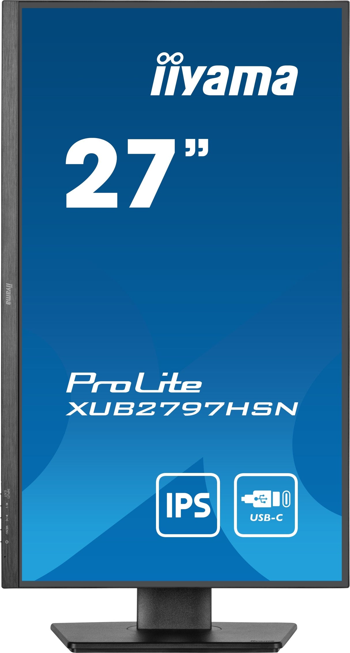 Monitor Iiyama Prolite Xub2797hsn-B1 (27 Pulgadas), Negro (Mate), Fullhd, Ips, Usb-C, Rj-45, Panel 100hz Xub2797hsn-B1