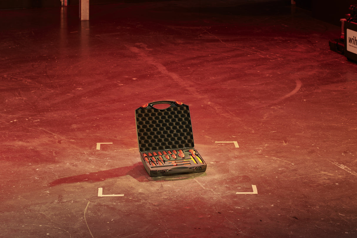 Juego De Llaves De Carraca Aisladas Wiha , 1/2", Llave De Vaso (Rojo/Amarillo, 21 Piezas)