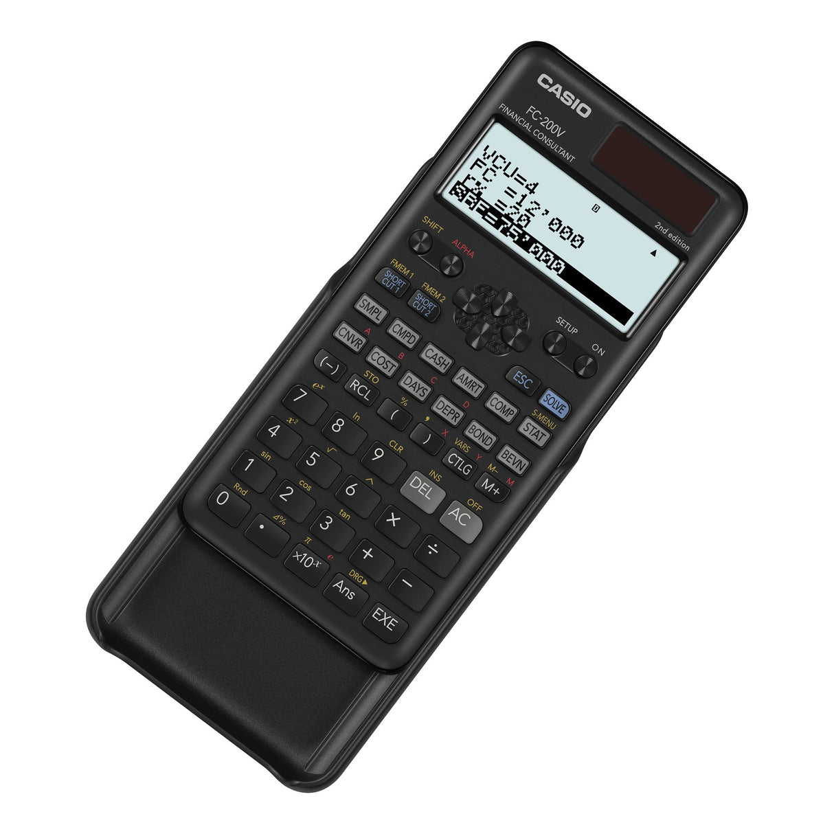 EAN 4549526613593 - Casio FC-200V-2 calculadora Escritorio Calculadora financiera Negro imagen 2