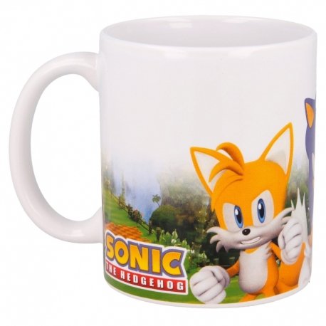 Taza De Cerámica De 325 Ml En Caja Regalo De Sonic