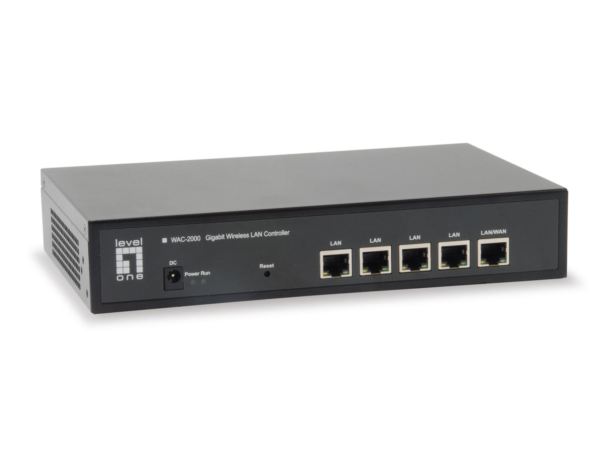 Level One Controlador Wireless Lan Wac-2000 , Gestion Centralizada De Hasta 50 Puntos De Acceso , 1xwan , 4xlan , Soporta Modo Gateway/Router
