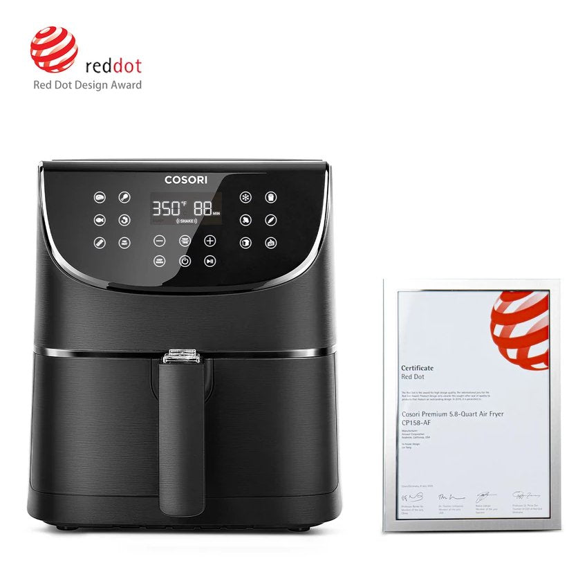 EAN 0810043370073 - Cosori CP158-AF-RXB freidora Sencillo 5,5 L Independiente 1700 W Freidora de aire caliente Negro imagen 4