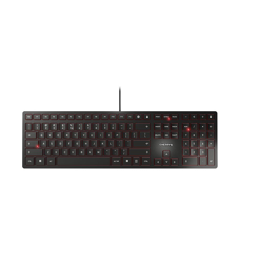 Cherry Kc 6000 Slim Teclado Universal Usb Inglés De Ee. Uu. Negro