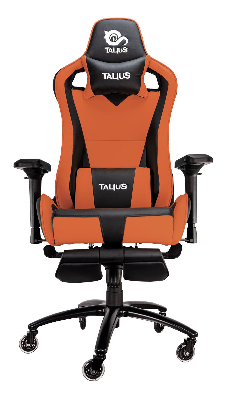 Talius Silla Caiman V2 Gaming Negra/Naranja, Reposapies, 4d, Frog