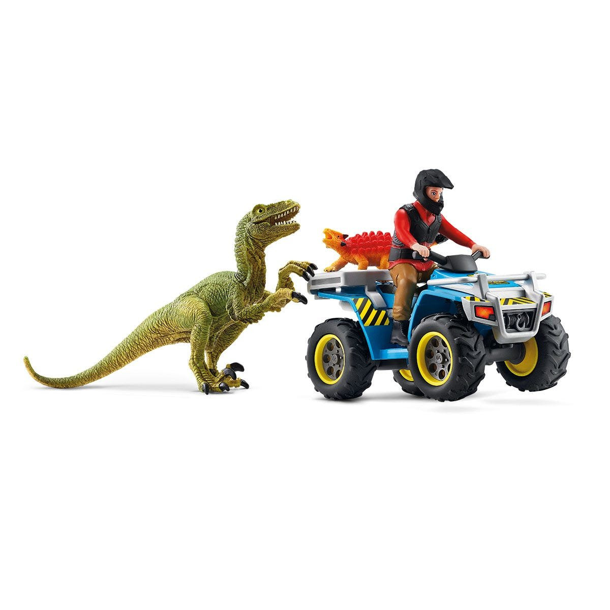 Schleich Dinosaurs 41466 Quad Escape From Velociraptor