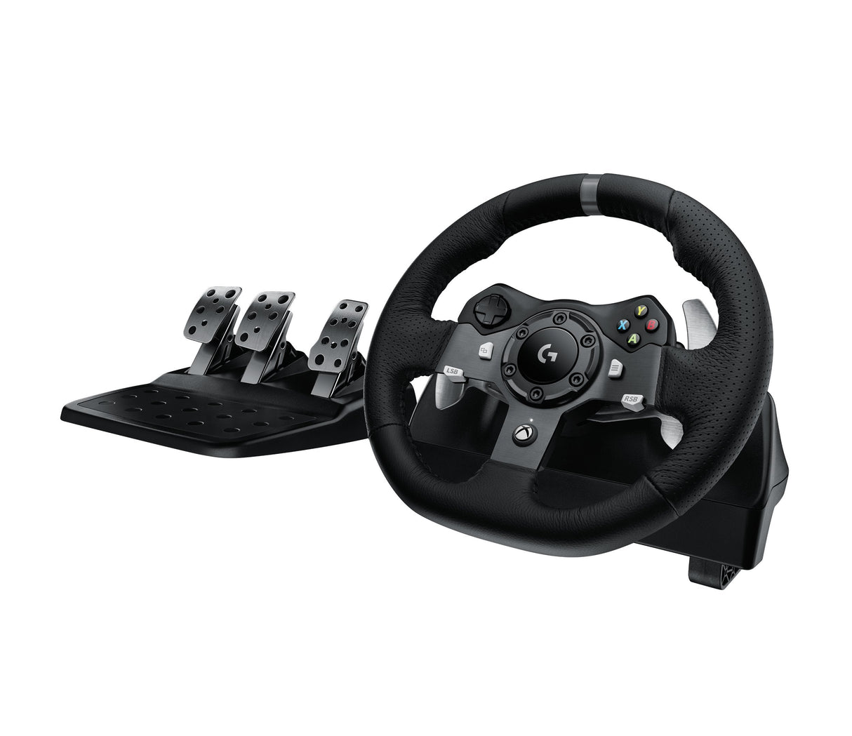Volante De Carreras Logitech G920 Driving Forcé Para Xbox One Pc Forcé Feedback Con Dos Motores 900 Rotación Pedales Calibracion Automatica