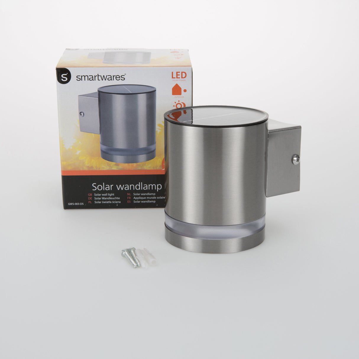 Ranex Luz Solar De Pared Led Plata