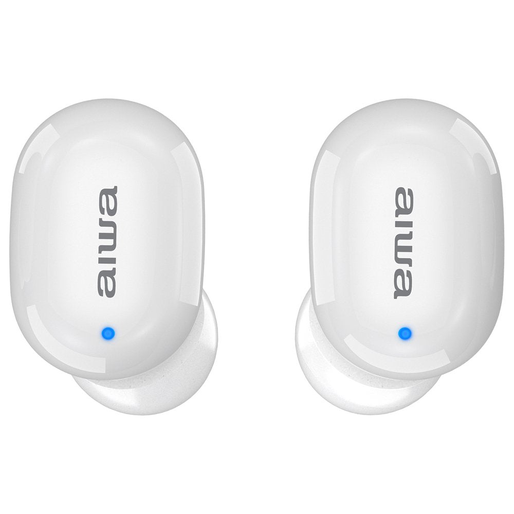 Auriculares Micro Aiwa Ebtw-150wt Blanco Bluetooth/Tactil/Estuche Carga/Pantalla Led/2xmic Ebtw-150wt