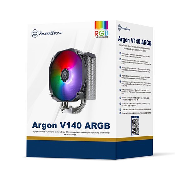 Silverstone Argon V140 Argb, Refrigerador De Cpu