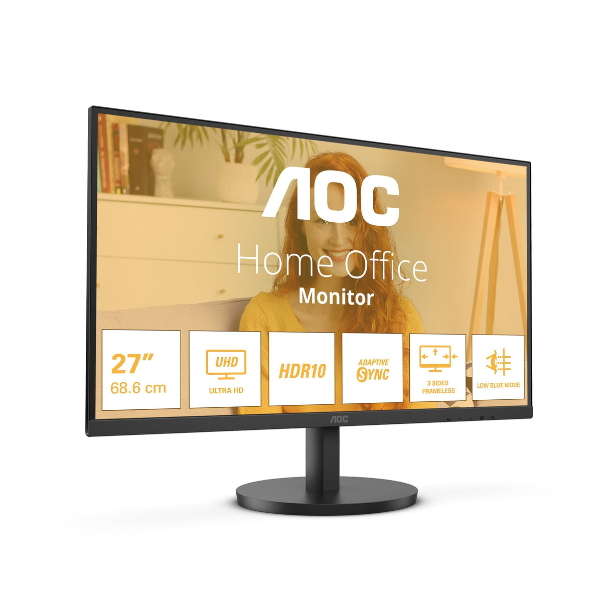 Monitor Aoc U27b3m 27" 3840x2160 2xhdmi Dp Black