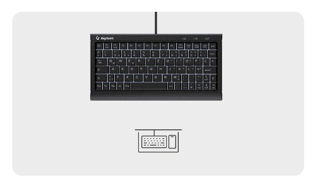 Keysonic Tas Ksk-3011elc De Super-Mini Con Nummernblock Sw