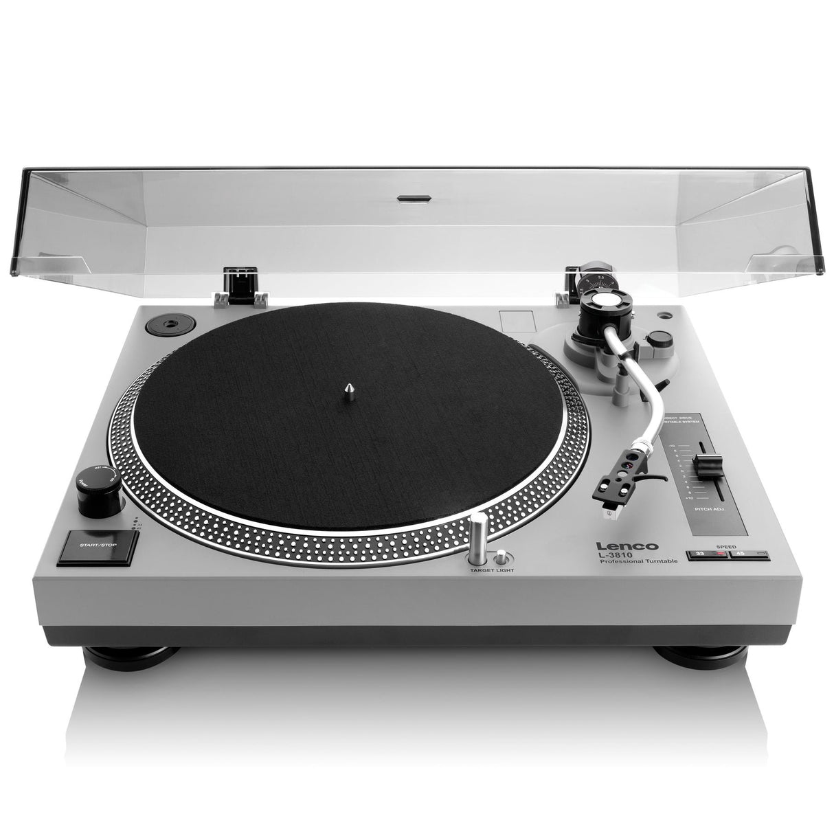 EAN 8711902071976 - Lenco L-3810 Tocadiscos de tracción directa Gris Manual imagen 1