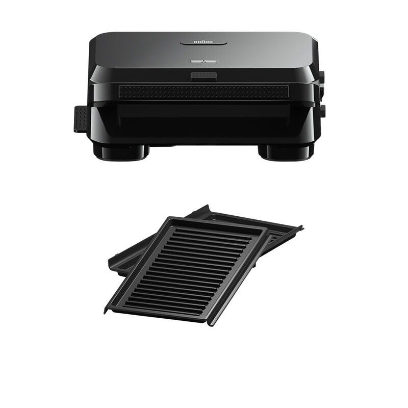 EAN 8021098002402 - Braun SnackMaker 5 SM5001 sandwichera 800 W Negro imagen 1